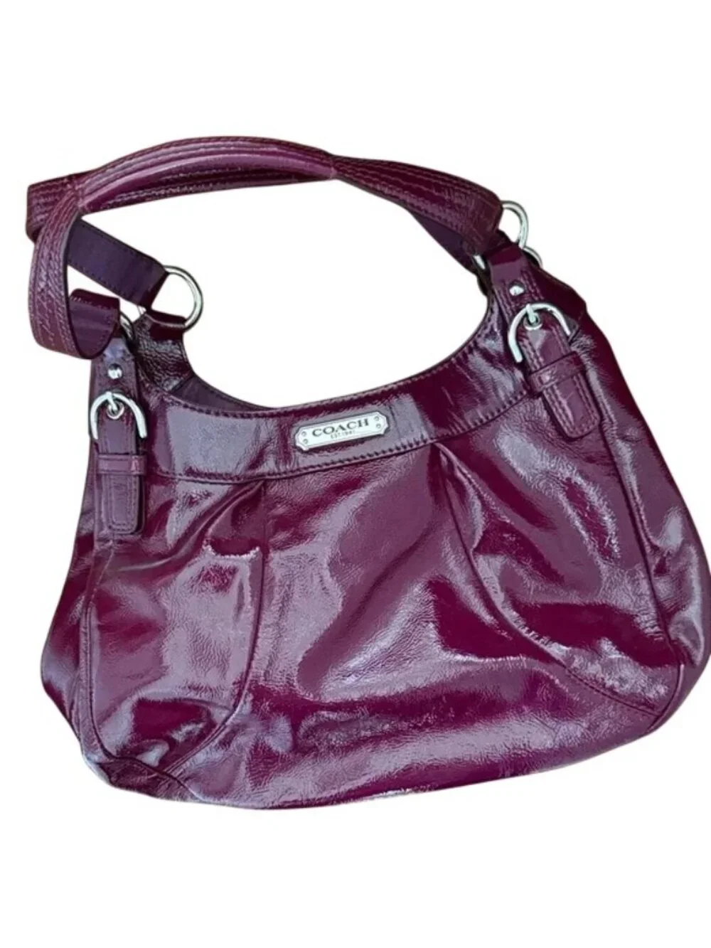 Coach Soho Purple Patent Leather Hobo Shoulder Bag - Picture 5 of 8